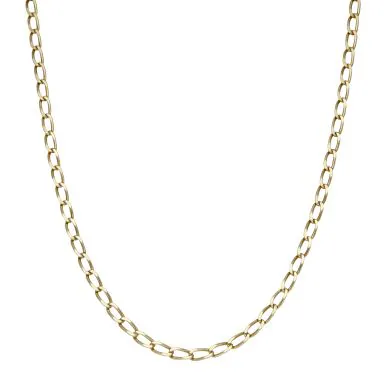 Pre-Owned 9ct Yellow Gold 20.5" Curb Chain Necklace