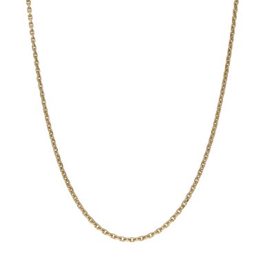 Pre-Owned 9ct Yellow Gold 20" Diamond-Cut Belcher Chain Necklace