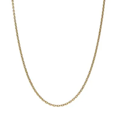 Pre-Owned 9ct Yellow Gold 20" Diamond-Cut Belcher Chain Necklace