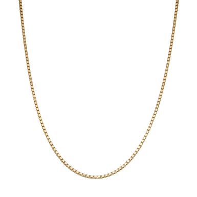 Pre-Owned 9ct Yellow Gold 20" Box Link Chain Necklace