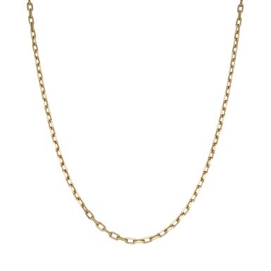 Pre-Owned 9ct Yellow Gold 22" Diamond-Cut Belcher Chain Necklace