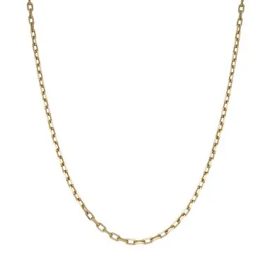 Pre-Owned 9ct Yellow Gold 22" Diamond-Cut Belcher Chain Necklace