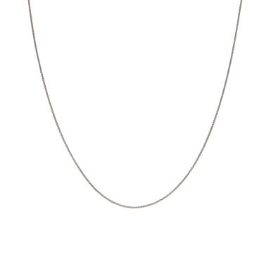 Pre-Owned 9ct White Gold 16" Spiga Link Chain Necklace