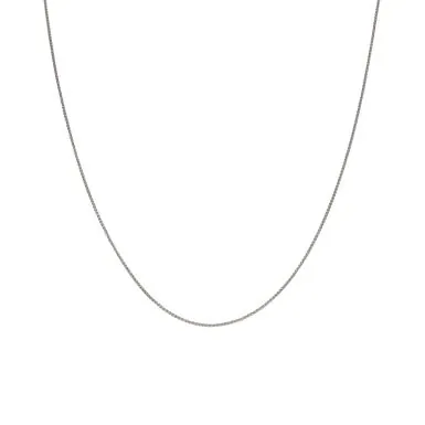Pre-Owned 9ct White Gold 16" Spiga Link Chain Necklace