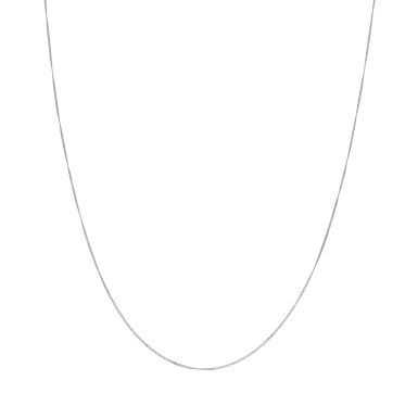 Pre-Owned 9ct White Gold 18" Curb Chain Necklace