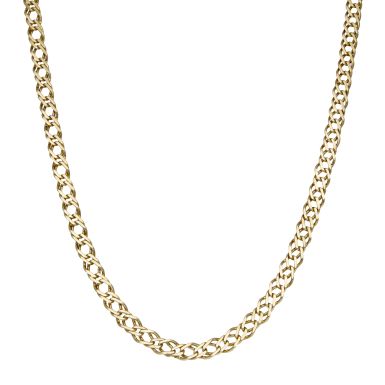 Pre-Owned 9ct Yellow Gold 18" Double Curb Chain Necklace