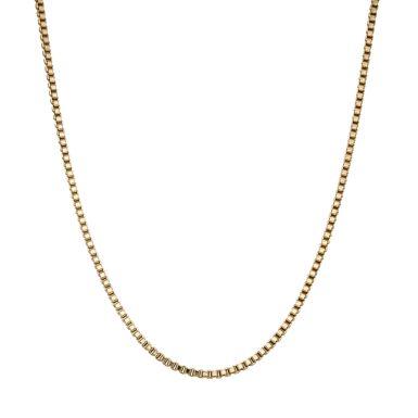 Pre-Owned 9ct Yellow Gold 24" Box Link Chain Necklace