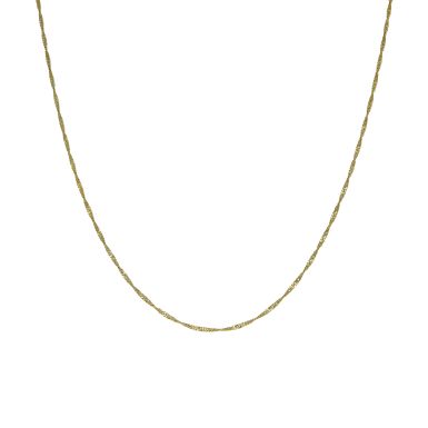 Pre-Owned 9ct Yellow Gold 16" Singapore Chain Necklace