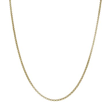 Pre-Owned 9ct Yellow Gold 24" Solid Belcher Chain Necklace