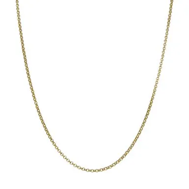 Pre-Owned 9ct Yellow Gold 24" Solid Belcher Chain Necklace
