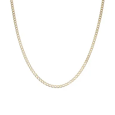 Pre-Owned 9ct Yellow Gold 16" Curb Link Chain Necklace