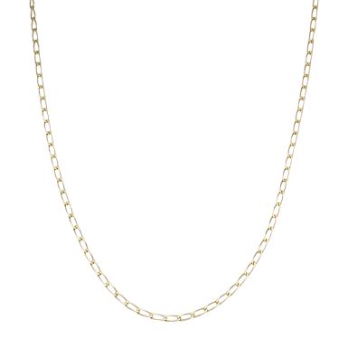 Pre-Owned 9ct Yellow Gold 20" Oval Open Curb Chain Necklace