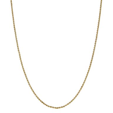 Pre-Owned 9ct Yellow Gold 18" Hollow Rope Chain Necklace