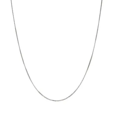 Pre-Owned 9ct White Gold 18" Foxtail Link Chain Necklace