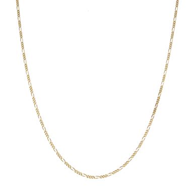 Pre-Owned 9ct Yellow Gold 20" Figaro Chain Necklace