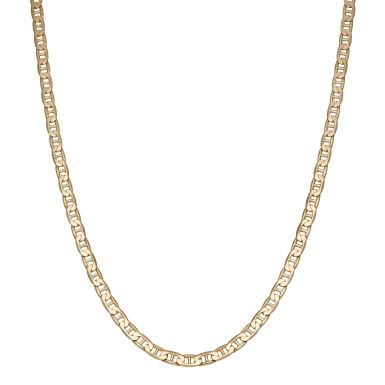 Pre-Owned 9ct Yellow Gold 18" Solid Anchor Link Chain Necklace