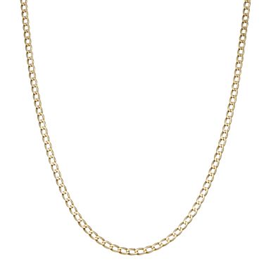 Pre-Owned 9ct Yellow Gold 21.5" Curb Link Chain Necklace