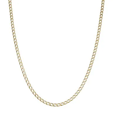 Pre-Owned 9ct Yellow Gold 21.5" Curb Link Chain Necklace