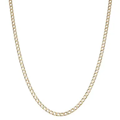 Pre-Owned 9ct Yellow Gold 20.5" Solid Curb Chain Necklace