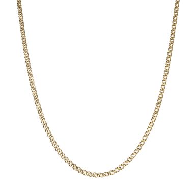 Pre-Owned 9ct Yellow Gold 22" Double Curb Chain Necklace