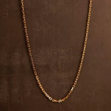 Pre-Owned Vintage 1977 9ct Gold 22" Belcher Chain Necklet