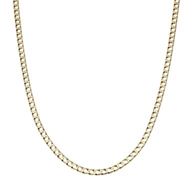 Pre-Owned 9ct Yellow Gold 23.5" Solid Curb Chain Necklace