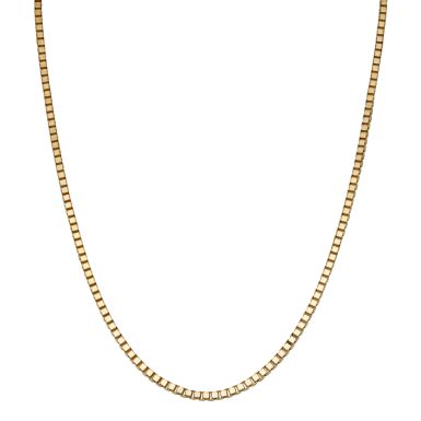 Pre-Owned 9ct Yellow Gold 20" Box Link Chain Necklace