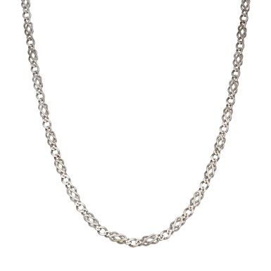 Pre-Owned 9ct White Gold 18" Solid Celtic Chain Necklace