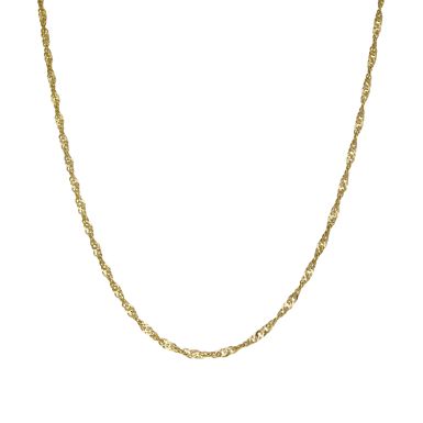 Pre-Owned 9ct Yellow Gold 18" Singapore Chain Necklace