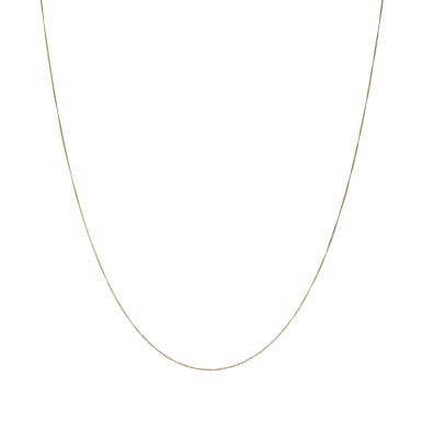 Pre-Owned 9ct Yellow Gold 18" Slim Link Curb Chain Necklace