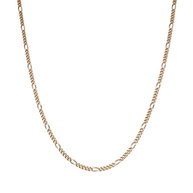 Pre-Owned 9ct Yellow Gold 18" 5:1 Figaro Chain Necklace