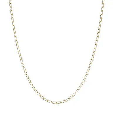 Pre-Owned 9ct Yellow Gold 20" Open Link Curb Chain Necklace