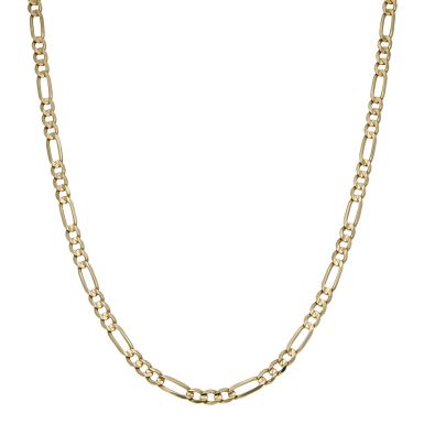 Pre-Owned 9ct Yellow Gold 20" Solid Figaro Link Chain Necklace