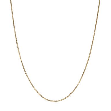 Pre-Owned 9ct Yellow Gold 20" Solid Curb Chain Necklace