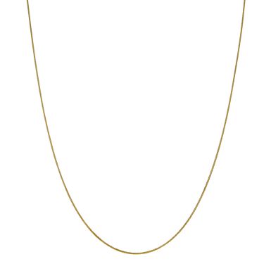 Pre-Owned 9ct Yellow Gold 20" Slim Link Foxtail Chain Necklace