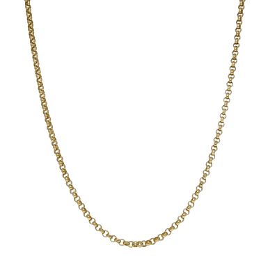 Pre-Owned 9ct Yellow Gold 18" Solid Belcher Chain Necklace