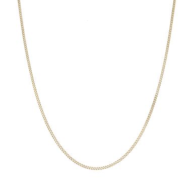 Pre-Owned 9ct Yellow Gold 17" Curb Link Chain Necklace