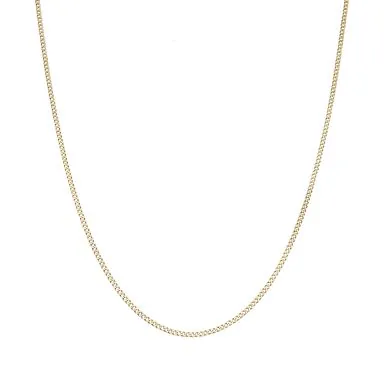 Pre-Owned 9ct Yellow Gold 17" Curb Link Chain Necklace