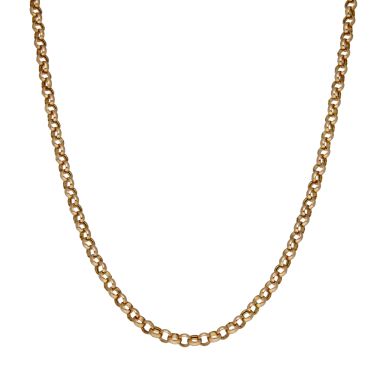 Pre-Owned 9ct Yellow Gold 17.5" Belcher Link Chain Necklace