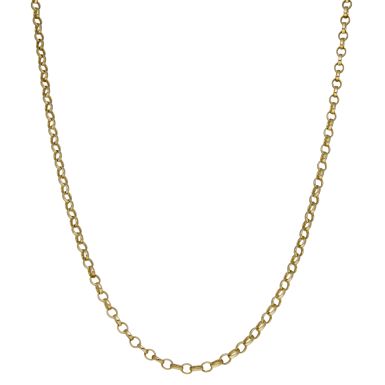Pre-Owned 9ct Yellow Gold 18" Solid Belcher Chain Necklace