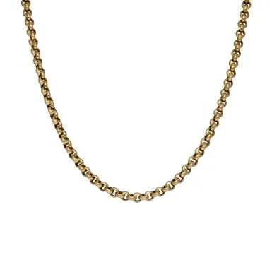 Pre-Owned 9ct Yellow Gold 16" Belcher Chain Necklace