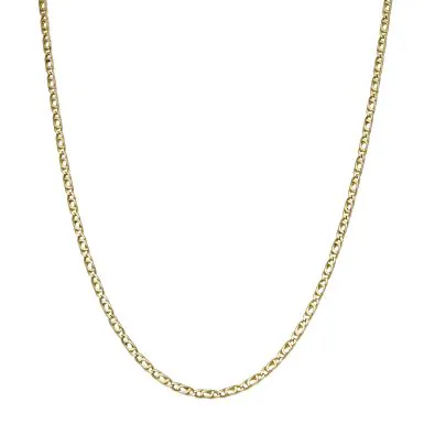 Pre-Owned 9ct Yellow Gold 19" Solid Anchor Style Chain Necklace