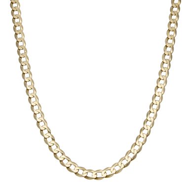Pre-Owned 9ct Yellow Gold 20.5 Inch Solid Curb Chain Necklace