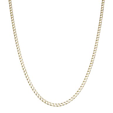 Pre-Owned Vintage 1989 9ct Gold 21" Solid Curb Chain Necklace