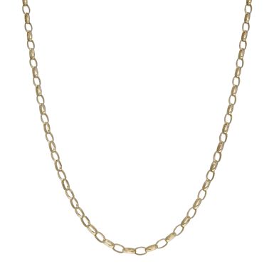 Pre-Owned 9ct Yellow Gold 24" Solid Belcher Chain Necklace
