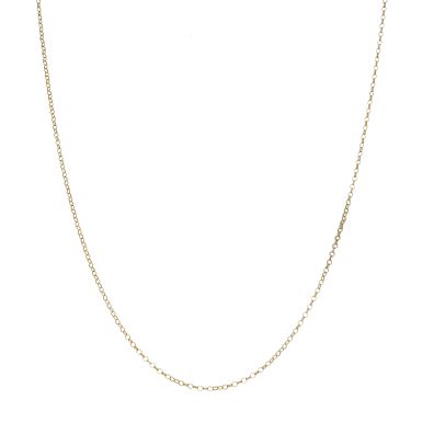 Pre-Owned 9ct Yellow Gold 20" Micro Belcher Link Chain Necklace