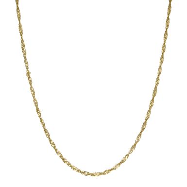 Pre-Owned 9ct Yellow Gold 30" Twisted Curb Chain Necklace