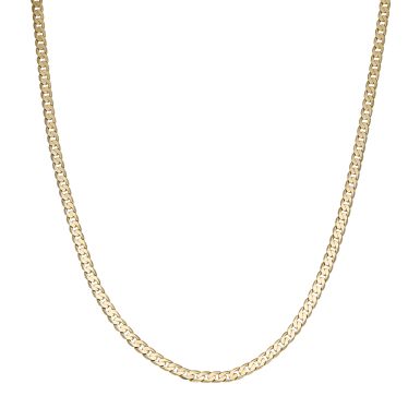 Pre-Owned 9ct Yellow Gold 20" Solid Curb Chain Necklace
