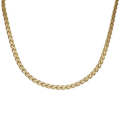 Pre-Owned 9ct Yellow Gold 17" Woven Link Necklet