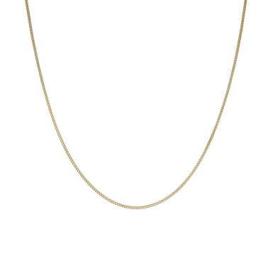 Pre-Owned 9ct Yellow Gold 16" Slim Curb Link Chain Necklace